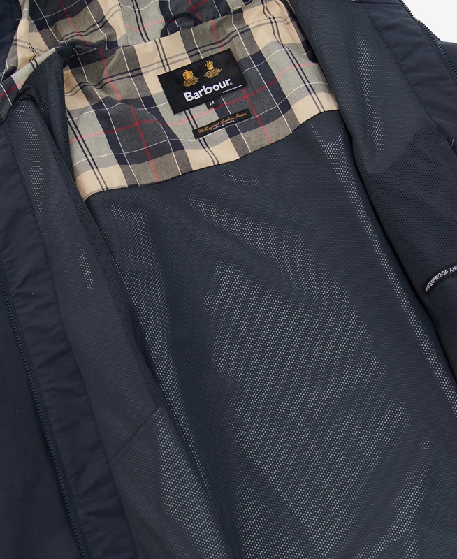 Navy Men's Barbour Dillon Waterproof Jackets | JXBT-65279