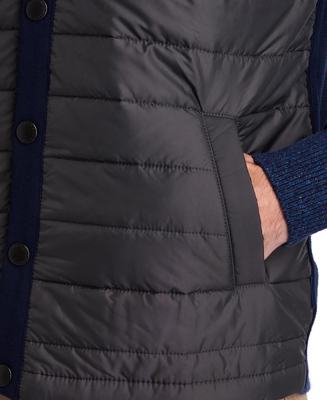 Navy Men's Barbour Essential Vest | HRGK-92703