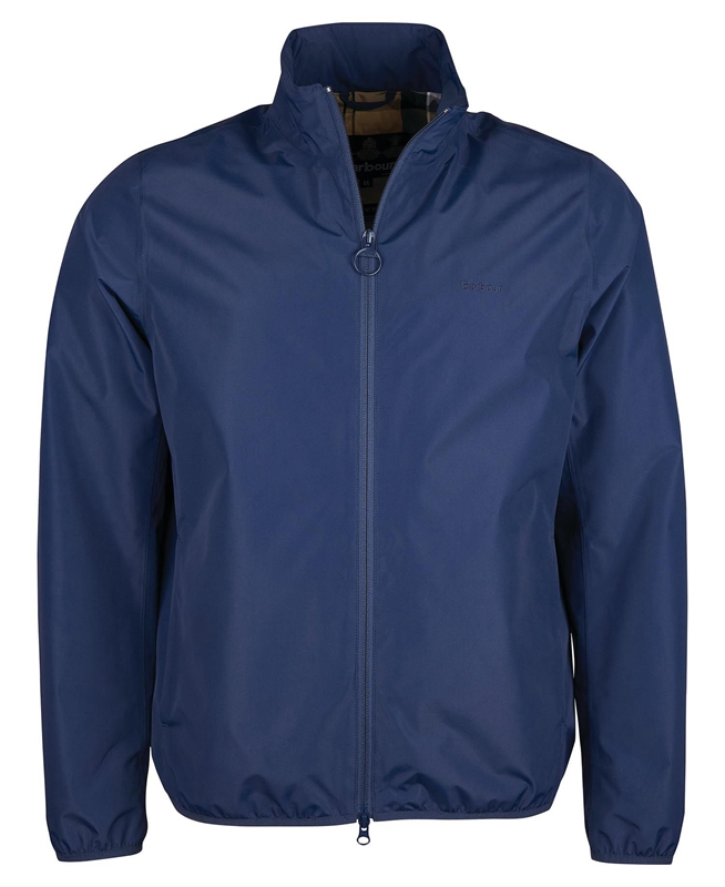 Navy Men's Barbour Korbel Waterproof Jackets | KSNB-89573