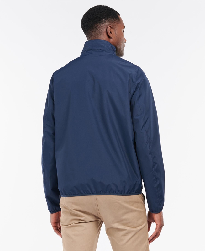 Navy Men's Barbour Korbel Waterproof Jackets | KSNB-89573