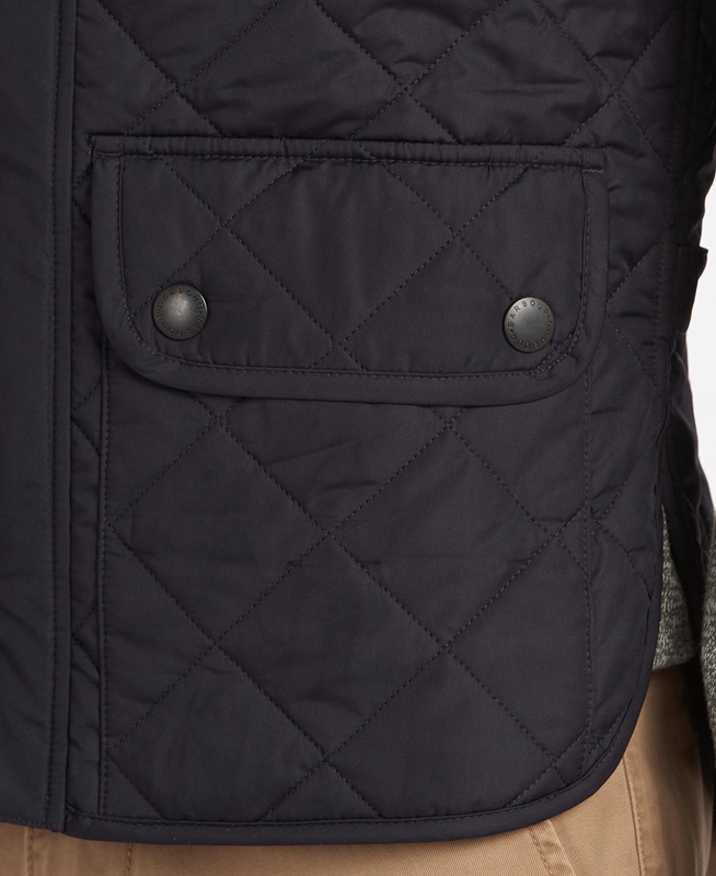 Navy Men's Barbour Lowerdale Vest | IKHT-10234