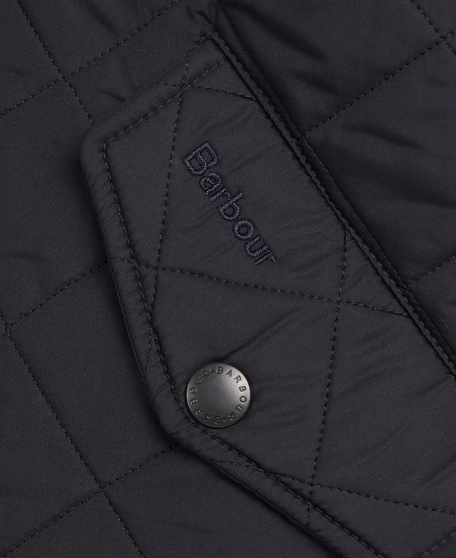 Navy Men's Barbour Powell Quilted Jackets | UMQI-73942