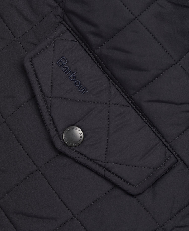 Navy Men's Barbour Powell Quilted Jackets | UMQI-73942