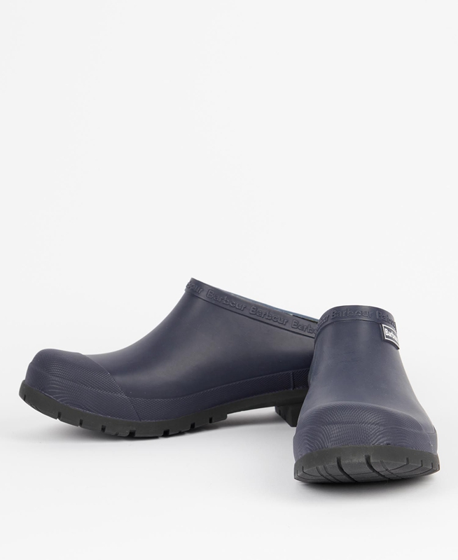 Navy Men's Barbour Quinn Clogs | YRFX-25961