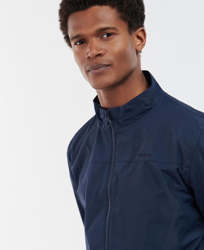 Navy Men's Barbour Unbridge Waterproof Jackets | EHXU-43069