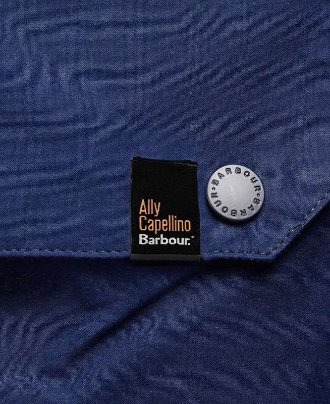 Navy Men's Barbour x Ally Capellino Back Casual Jackets | JSEB-41035