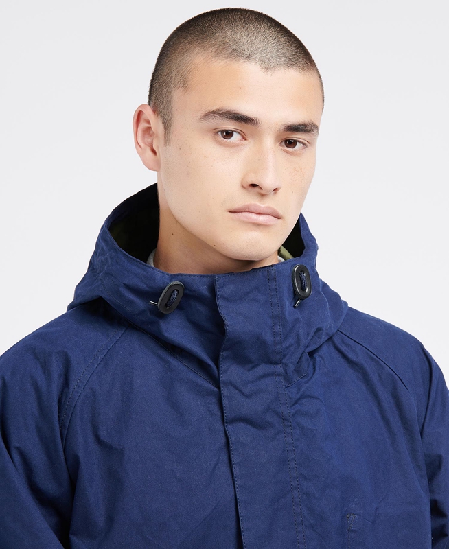 Navy Men's Barbour x Ally Capellino Ernest Casual Jackets | HYDV-37908