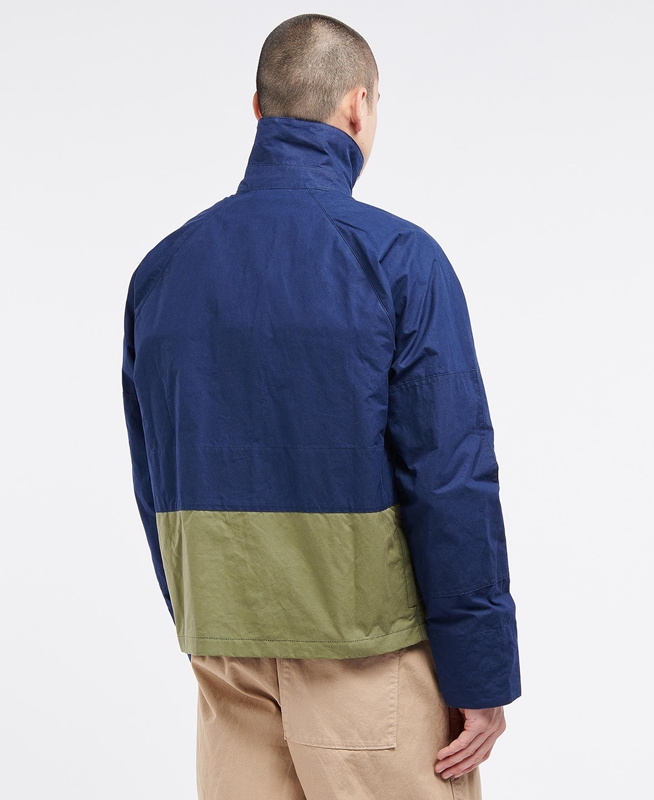 Navy Men's Barbour x Ally Capellino Hand Casual Jackets | BHAK-09721