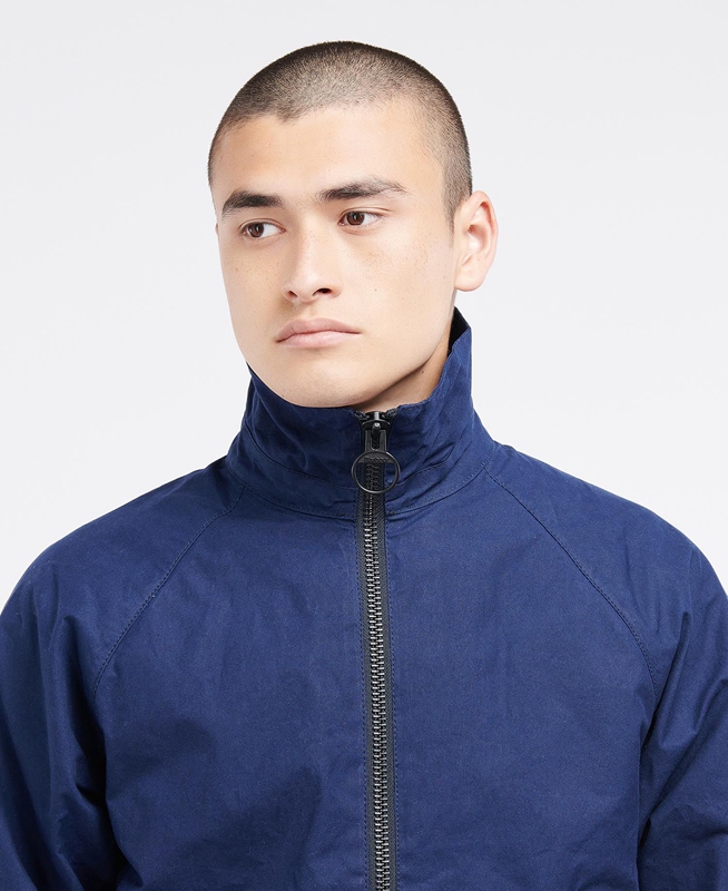 Navy Men's Barbour x Ally Capellino Hand Casual Jackets | BHAK-09721