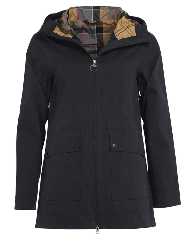 Navy Women's Barbour Armeria Waterproof Jackets | QLSU-01253