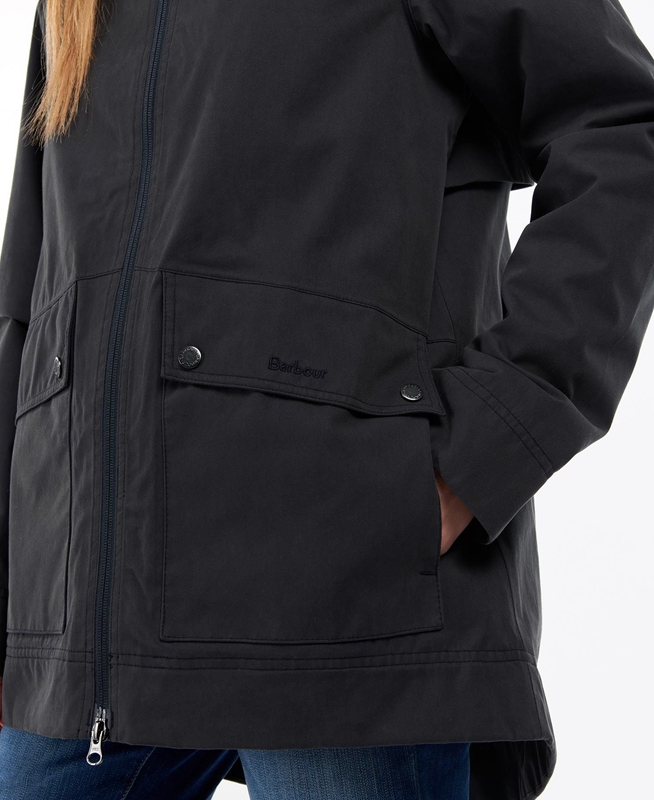 Navy Women's Barbour Armeria Waterproof Jackets | QLSU-01253