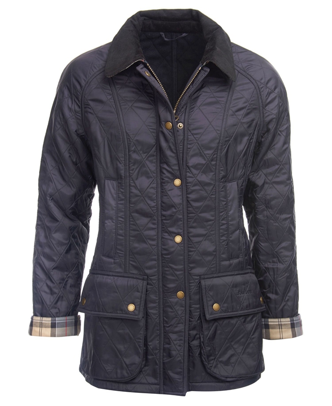 Navy Women's Barbour Beadnell Polarquilt Quilted Jackets | WDZR-96231