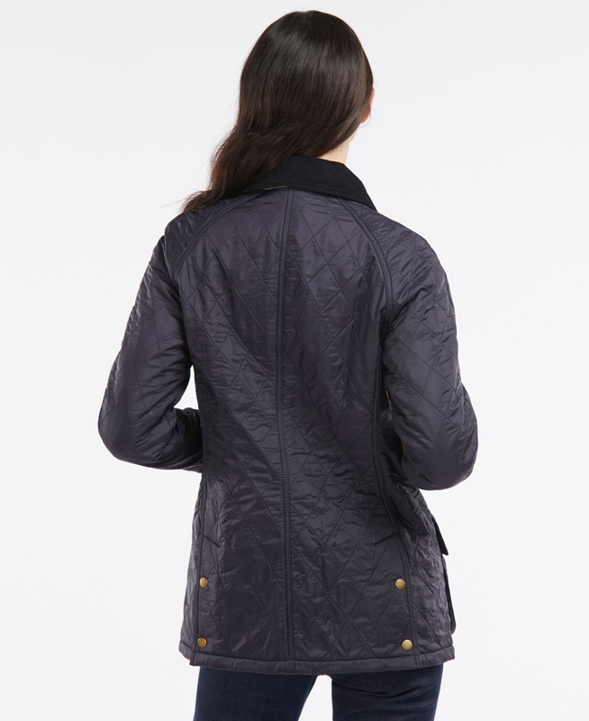 Navy Women's Barbour Beadnell Polarquilt Quilted Jackets | WDZR-96231