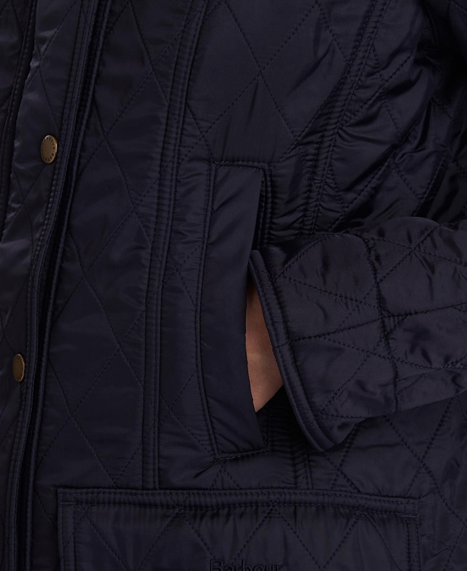 Navy Women's Barbour Beadnell Polarquilt Quilted Jackets | WDZR-96231