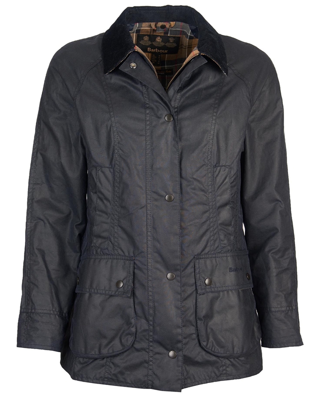 Navy Women's Barbour Beadnell® Waxed Jackets | MOAP-84620