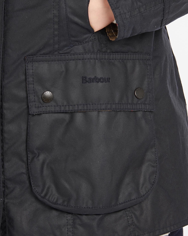 Navy Women's Barbour Beadnell® Waxed Jackets | MOAP-84620