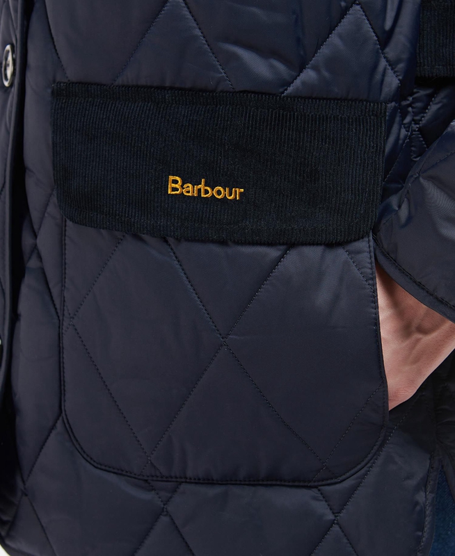 Navy Women's Barbour Bragar Quilted Jackets | PNYD-06341