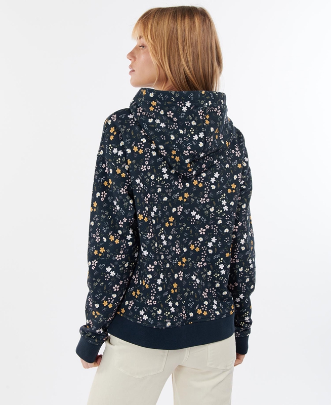 Navy Women's Barbour Ferryside Sweatshirts | PGFT-18450