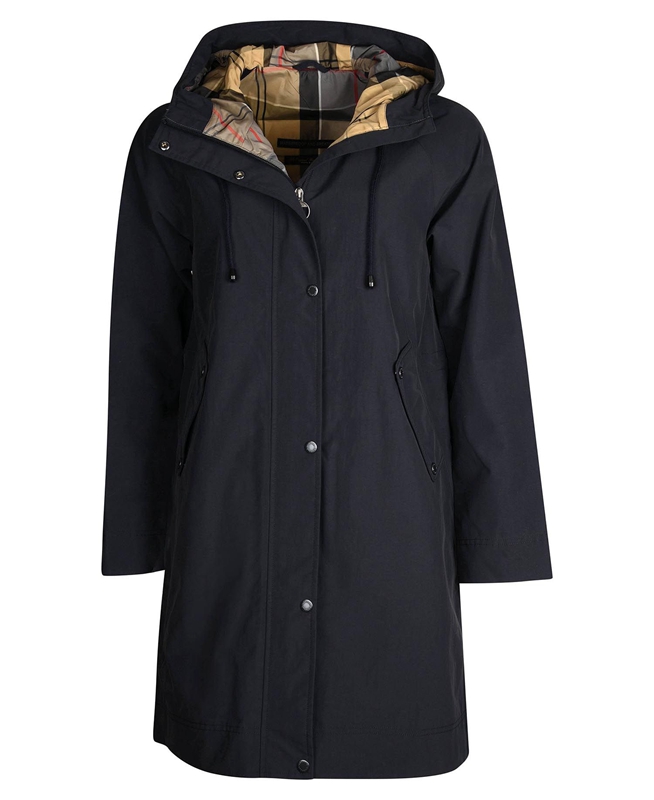 Navy Women's Barbour Galium Waterproof Jackets | VERG-64795