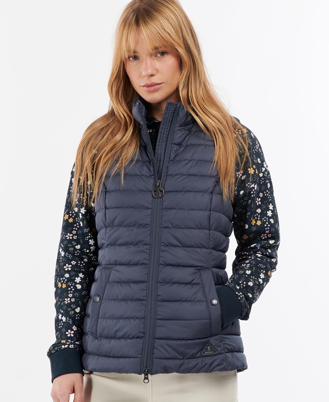 Navy Women's Barbour Morwick Vest | TVGD-94823