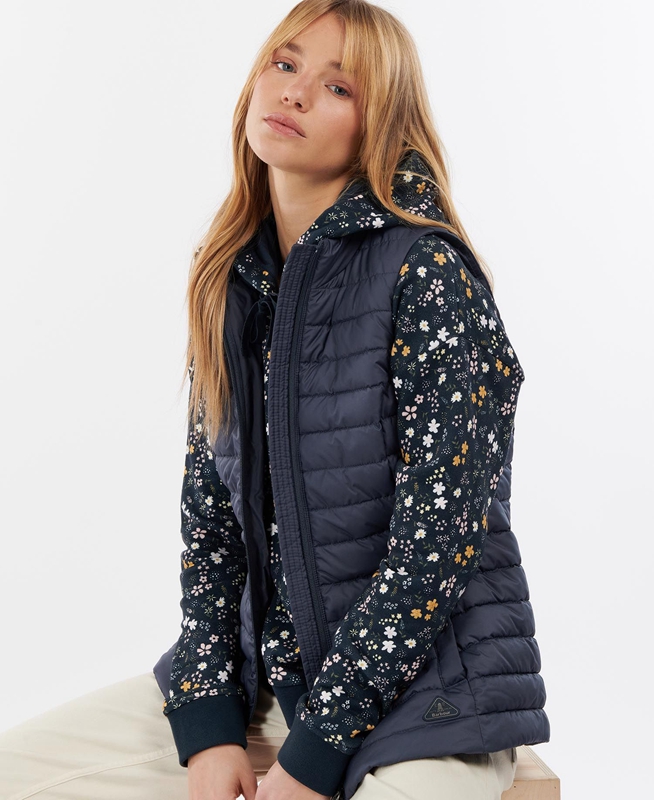 Navy Women\'s Barbour Morwick Vest | TVGD-94823