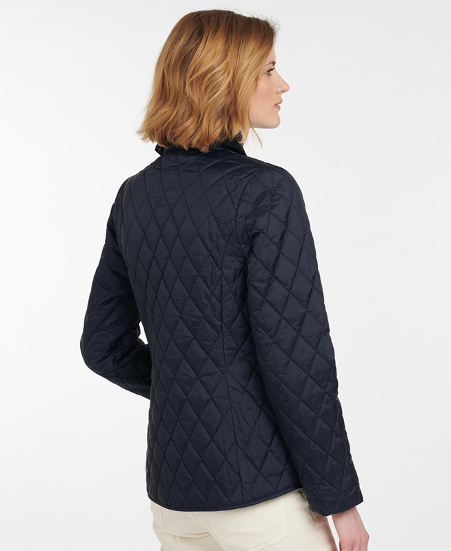 Navy Women's Barbour Omberlsey Quilted Jackets | PKDU-60214