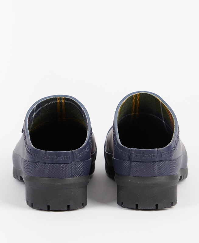 Navy Women's Barbour Quinn Clogs | UZGX-04512