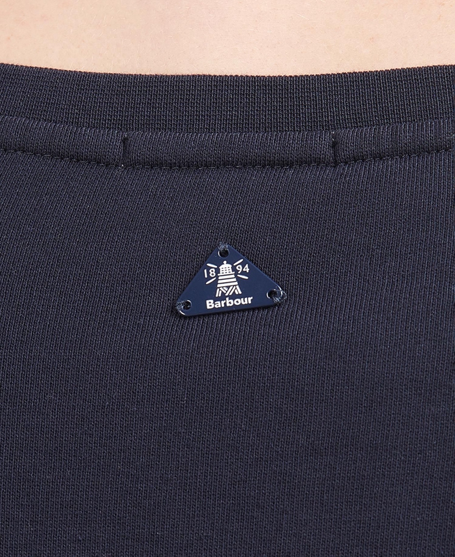 Navy Women's Barbour Rockcliffe Sweatshirts | JQBO-02495