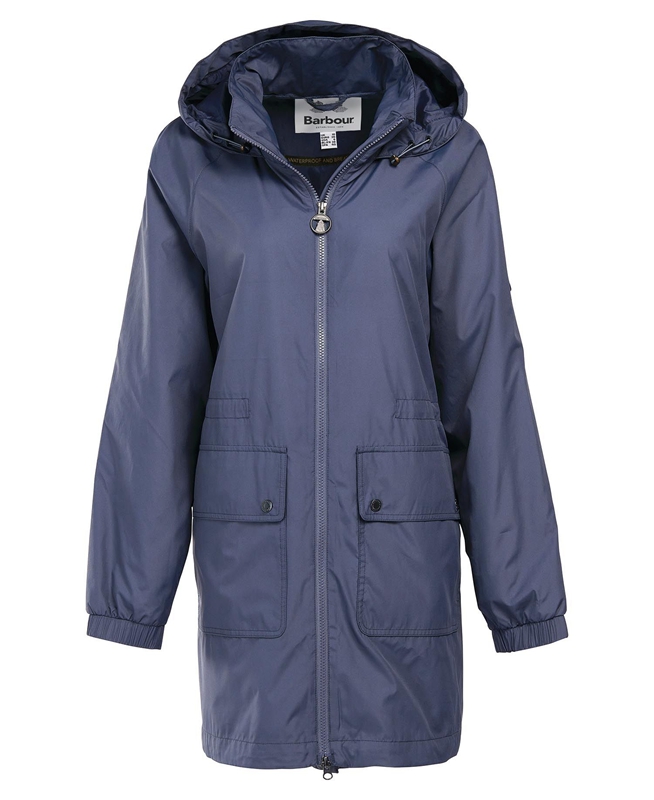 Navy Women's Barbour Sea Daisy Showerproof Casual Jackets | CIQT-97084