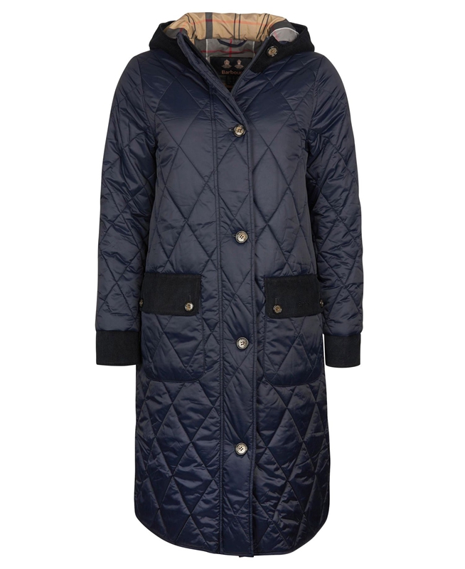 Navy Women's Barbour Steppjacke Mickley Quilted Jackets | WLQY-25468