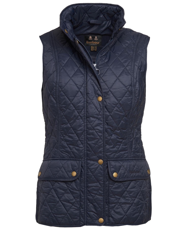 Navy Women's Barbour Weste Otterburn Vest | BAUV-64891