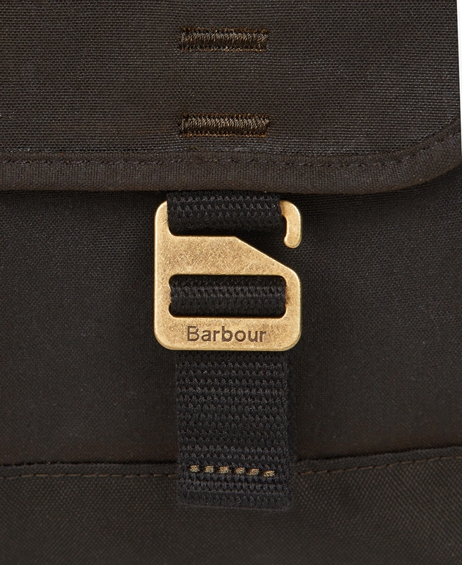 Olive Men's Barbour Essential Wax Messenger Bags | TMDG-35948