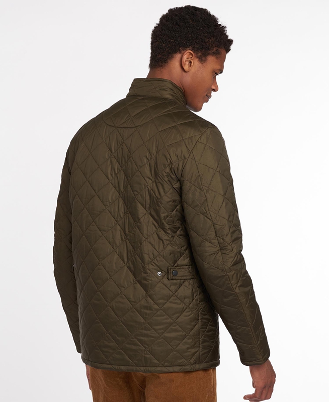 Olive Men's Barbour Flyweight Chelsea Quilted Jackets | EAYU-31764