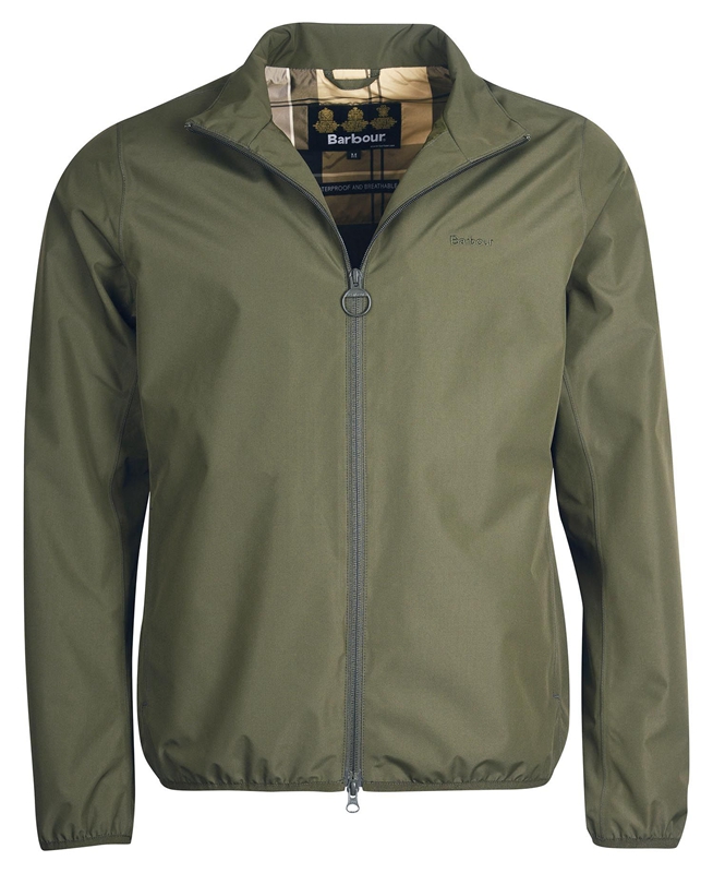 Olive Men's Barbour Korbel Waterproof Jackets | JCSM-35846