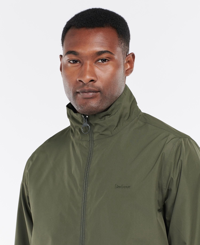 Olive Men's Barbour Korbel Waterproof Jackets | JCSM-35846