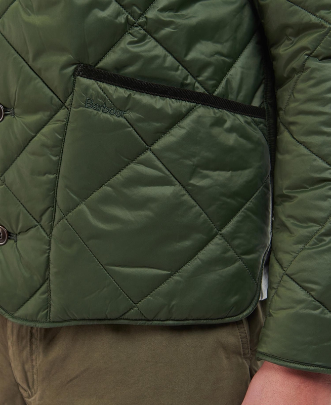 Olive Men's Barbour Liddesdale Cardigan Quilted Jackets | QNRV-70861