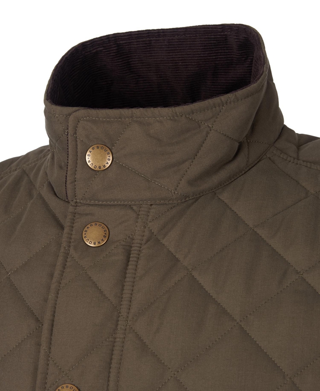 Olive Men's Barbour Shoveler Quilted Jackets | SIKU-12459