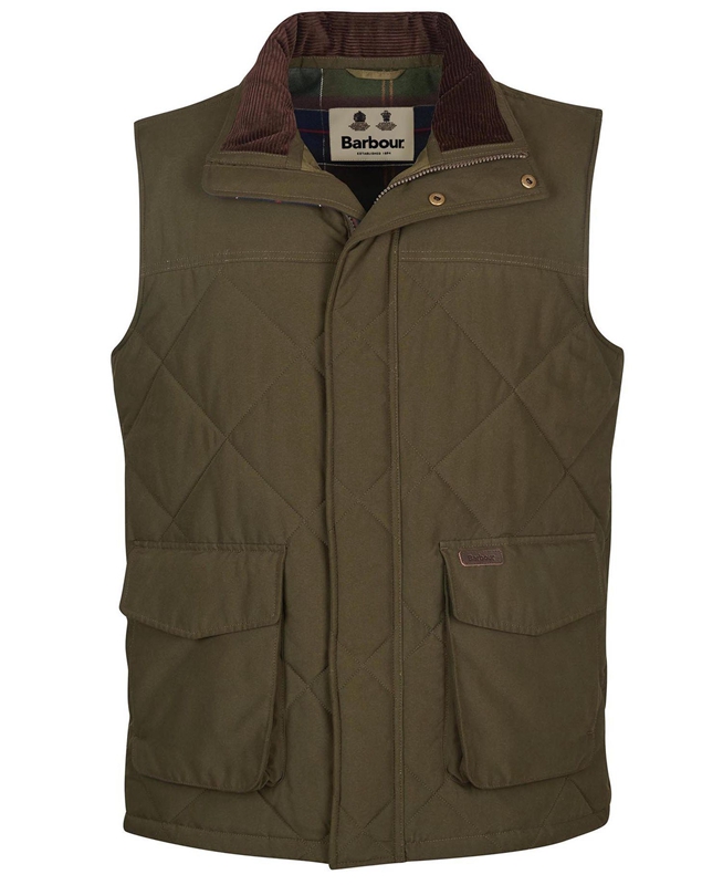 Olive Men's Barbour Winterdale Vest | MNEH-47658