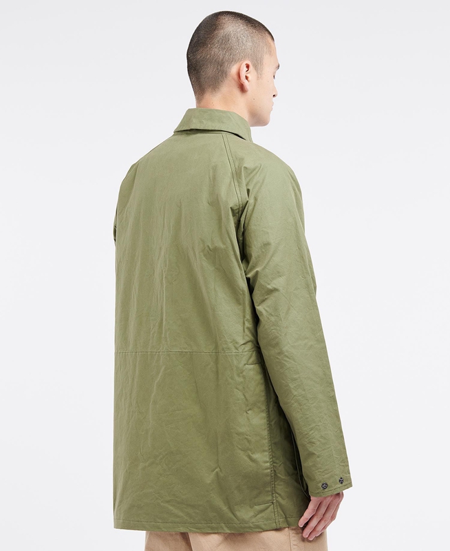 Olive Men's Barbour x Ally Capellino Back Casual Jackets | QOAI-39578