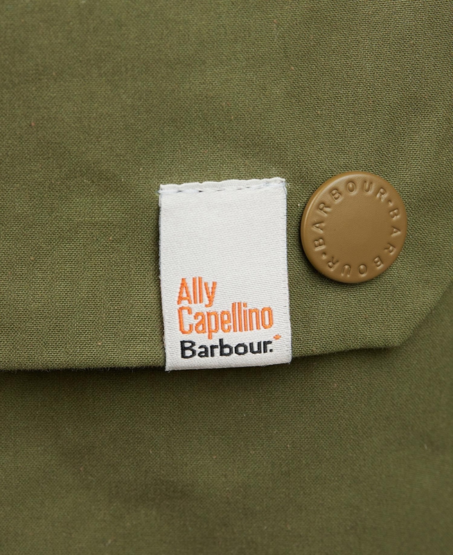 Olive Men's Barbour x Ally Capellino Back Casual Jackets | QOAI-39578