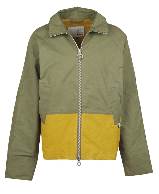 Olive Men's Barbour x Ally Capellino Hand Casual Jackets | YFPC-54162