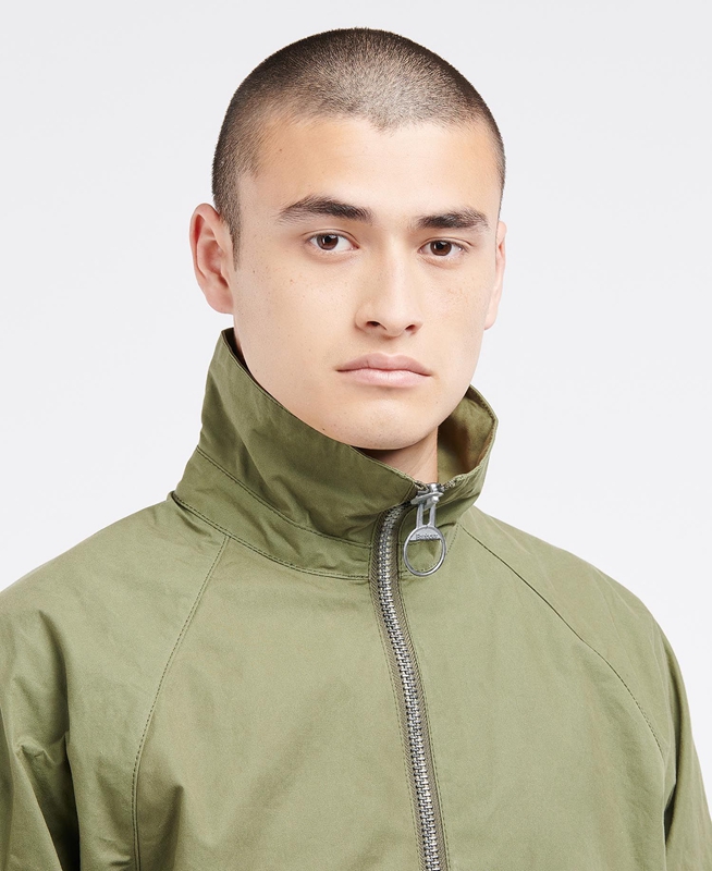 Olive Men's Barbour x Ally Capellino Hand Casual Jackets | YFPC-54162