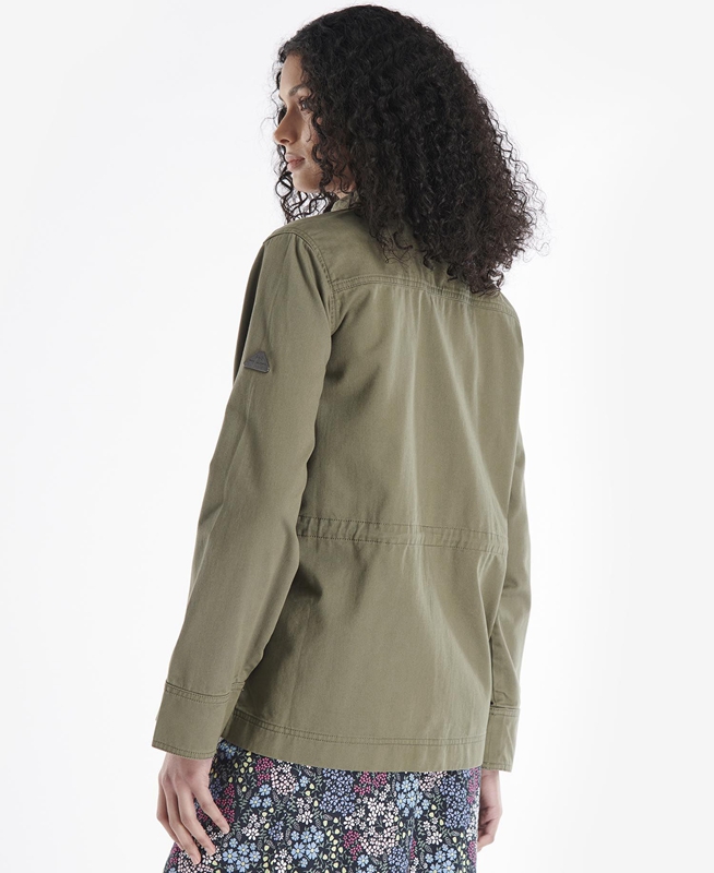 Olive Women's Barbour Coltsfoot Casual Jackets | HFCO-46278