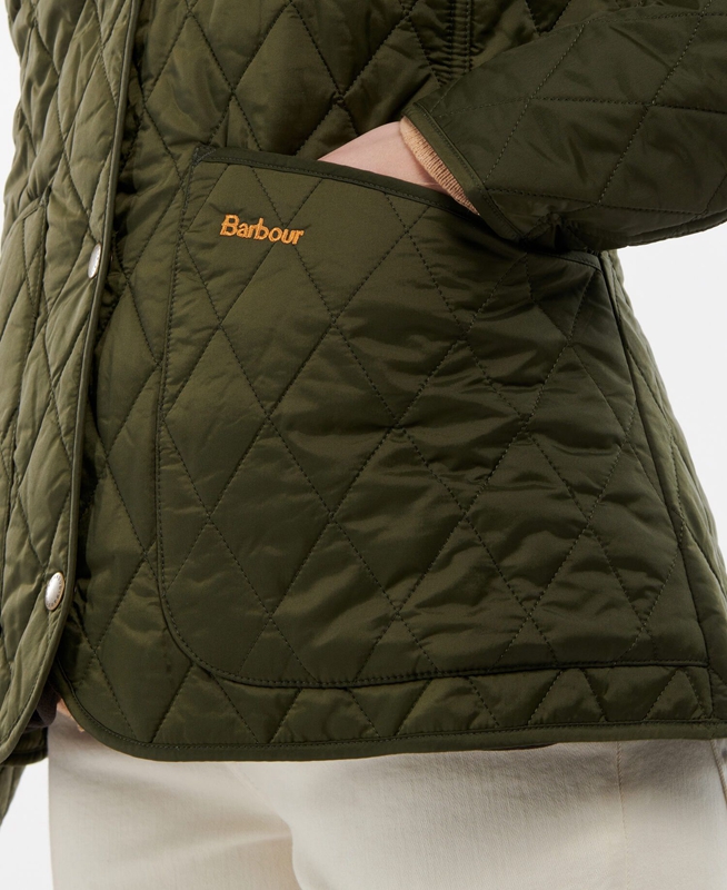 Olive Women's Barbour Steppjacke Annandale Quilted Jackets | ZPQI-63782