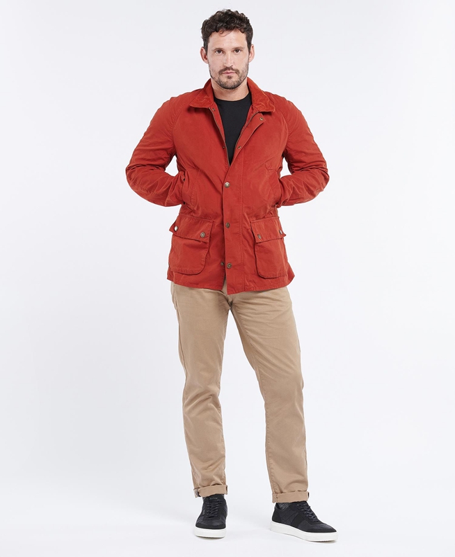 Orange Men's Barbour Ashby Casual Jackets | LFAD-03576