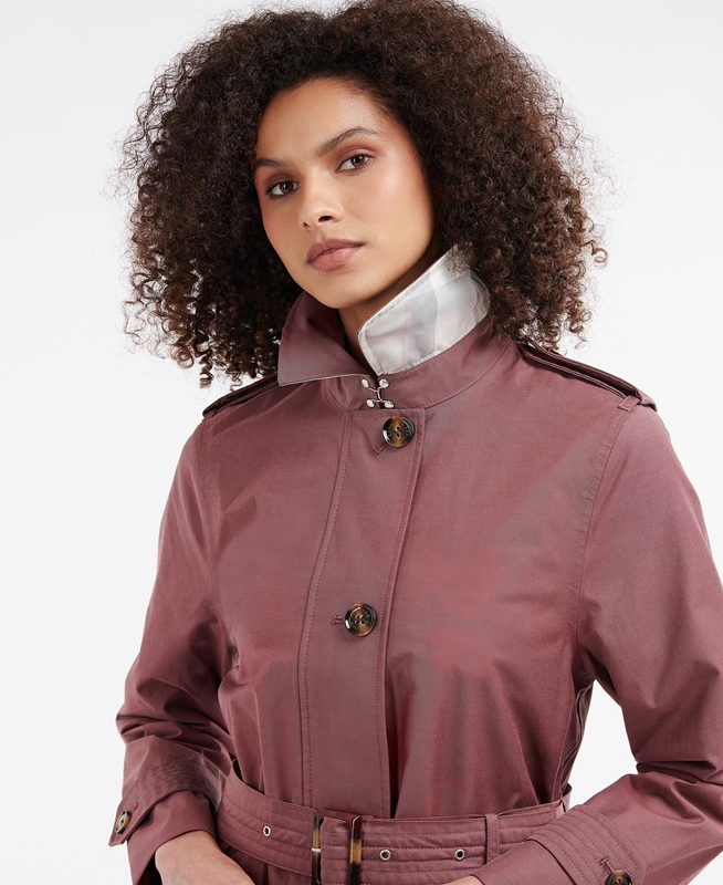 Pink Women's Barbour Camilla Waterproof Jackets | OXED-24056