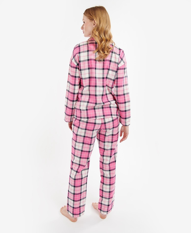 Pink Women's Barbour Ellery PJ Set Nightwear | DAKS-89372