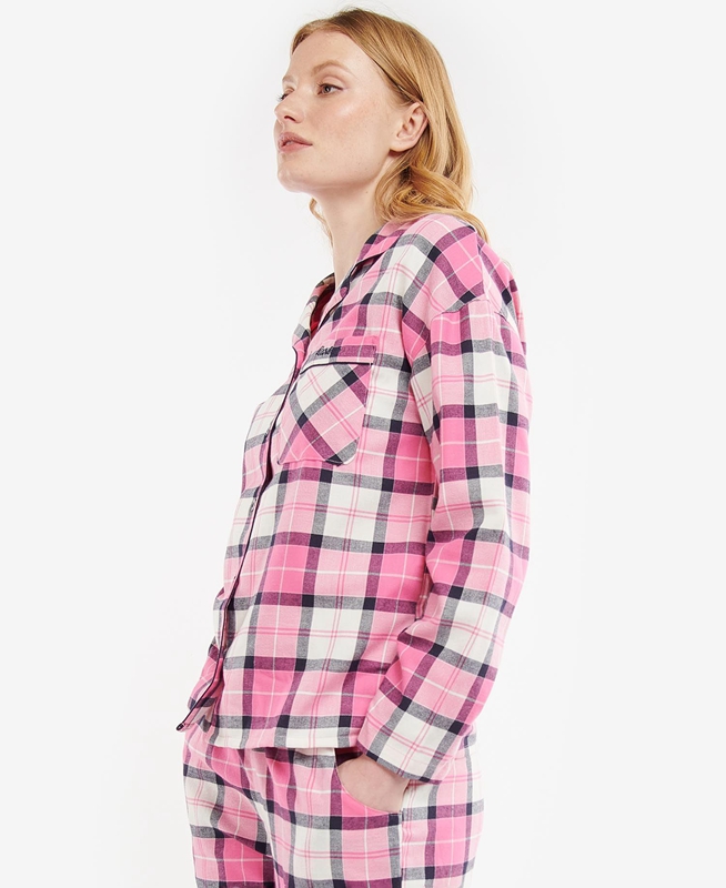 Pink Women's Barbour Ellery PJ Set Nightwear | DAKS-89372