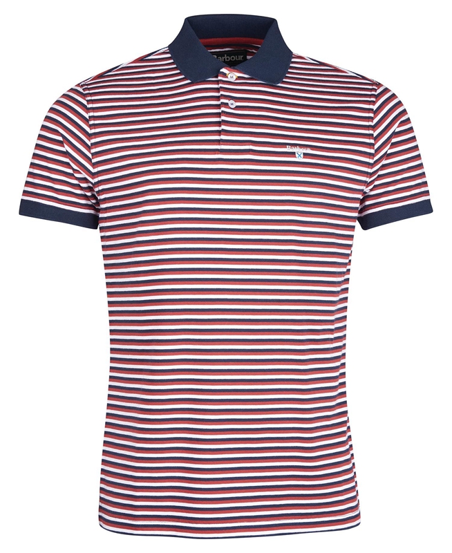 Red Men's Barbour Swinden Polo shirts | DUJW-75960