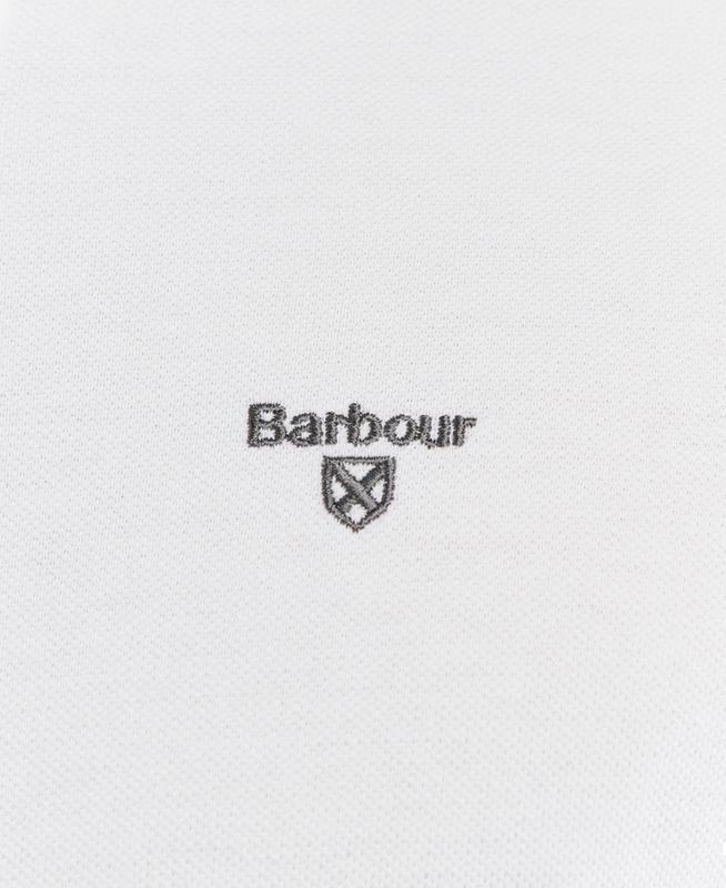 White Men's Barbour Otterburn Polo shirts | PMNW-20871